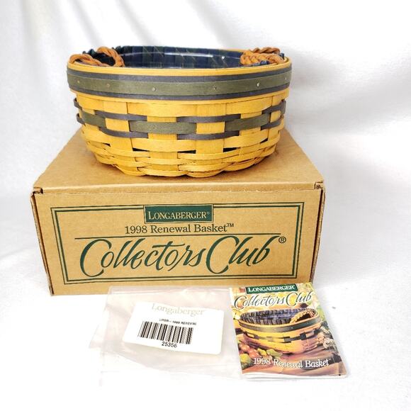 Longaberger Collectors Club Renewal Basket Combo